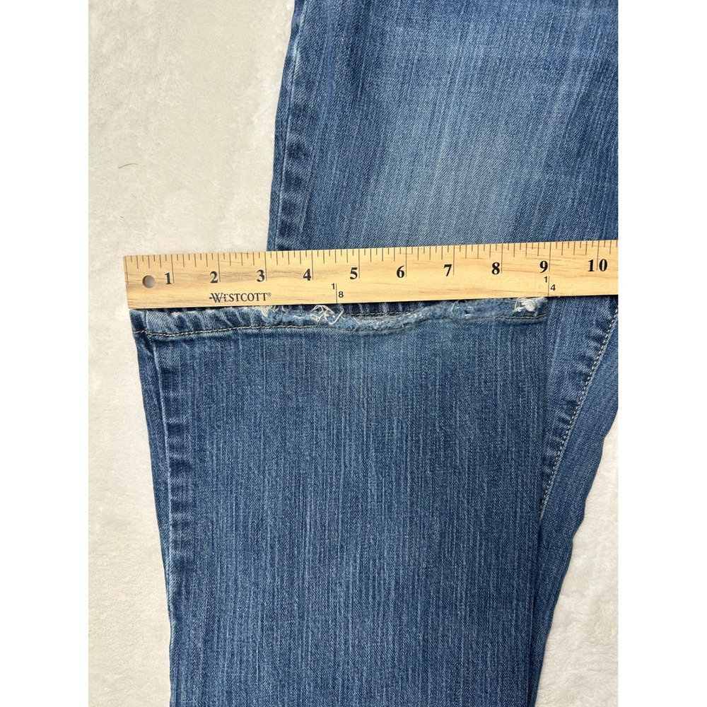 American Eagle Bootcut Jeans Womens 10 Long Medium Wash Low Rise Stretch Denim - Picture 5 of 7